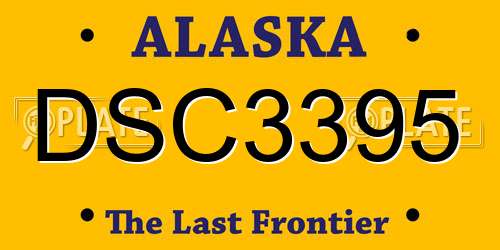 DSC3395 Alaska License Plate