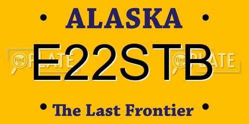 E22STB Alaska License Plate