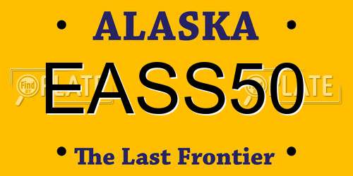 EASS50 Alaska License Plate