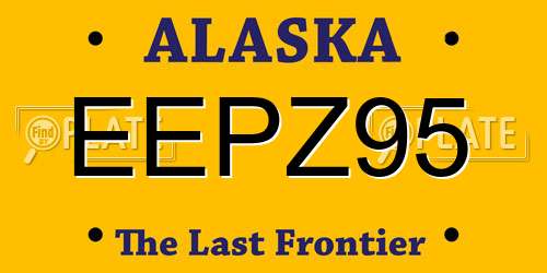 EEPZ95 Alaska License Plate