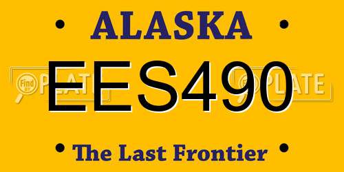 EES490 Alaska License Plate