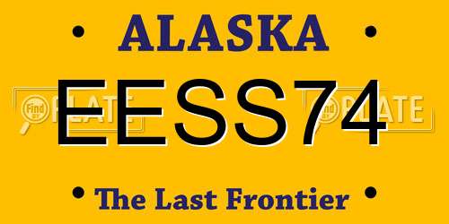 EESS74 Alaska License Plate