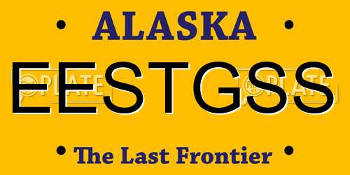 EESTGSS Alaska License Plate