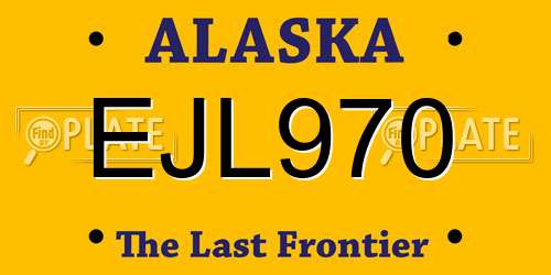 EJL970 license plate in AK state