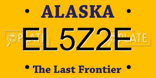 EL5Z2E Alaska License Plate