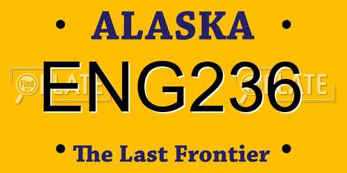 ENG236 Alaska License Plate