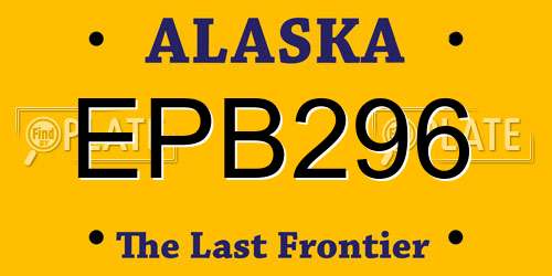 EPB296 Alaska License Plate
