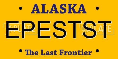 EPESTST Alaska License Plate