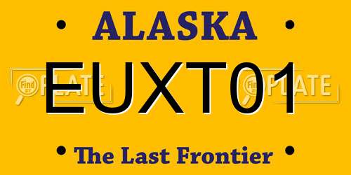 EUXT01 Alaska License Plate