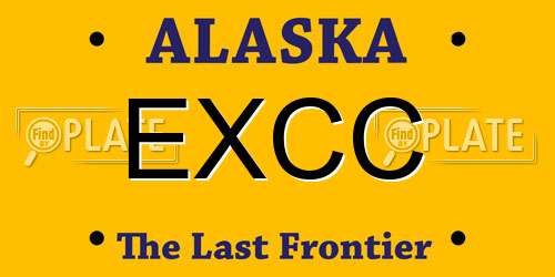 EXCC Alaska License Plate