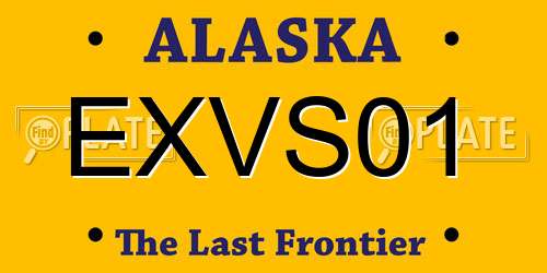 EXVS01 Alaska License Plate