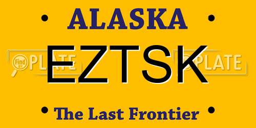 EZTSK Alaska License Plate