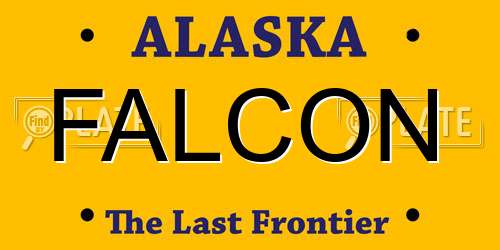 FALCON Alaska License Plate