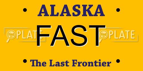 FAST Alaska License Plate