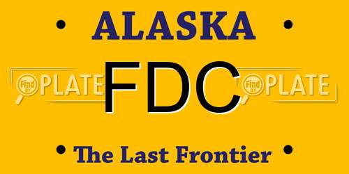 FDC Alaska License Plate