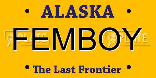 FEMBOY Alaska License Plate
