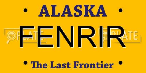 FENRIR Alaska License Plate