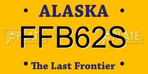 FFB62S Alaska License Plate