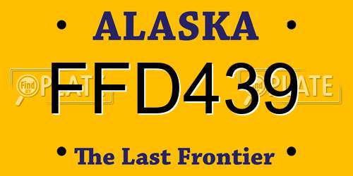 FFD439 Alaska License Plate
