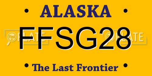 FFSG28 Alaska License Plate