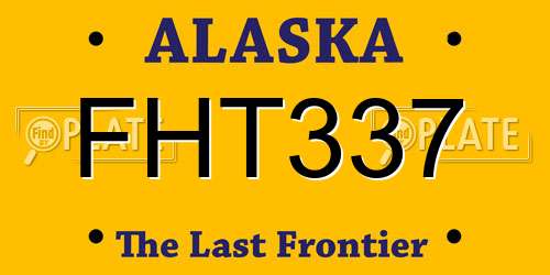 FHT337 Alaska License Plate