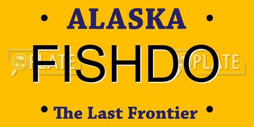 FISHDO Alaska License Plate