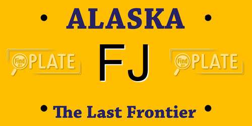 FJ Alaska License Plate