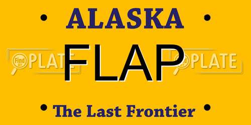 FLAP Alaska License Plate
