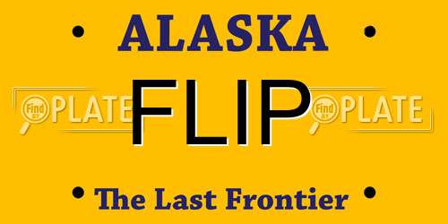 FLIP Alaska License Plate