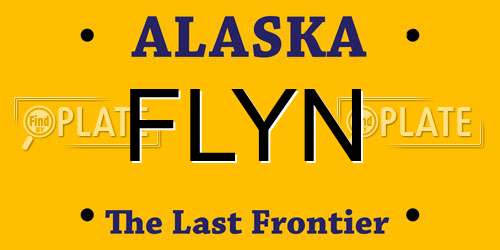 FLYN Alaska License Plate