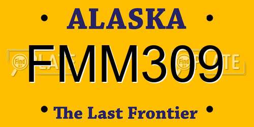 FMM309 Alaska License Plate