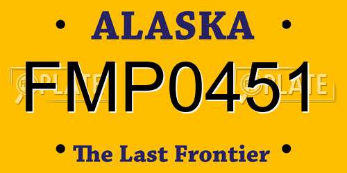 FMP0451 Alaska License Plate
