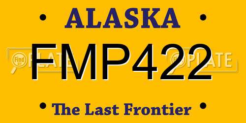 FMP422 Alaska License Plate