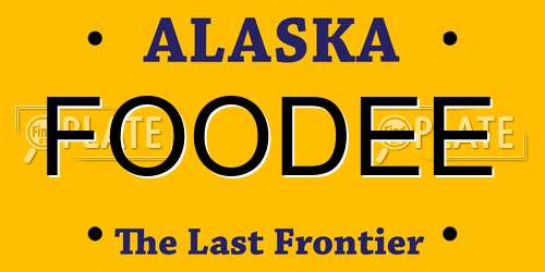 FOODEE Alaska License Plate