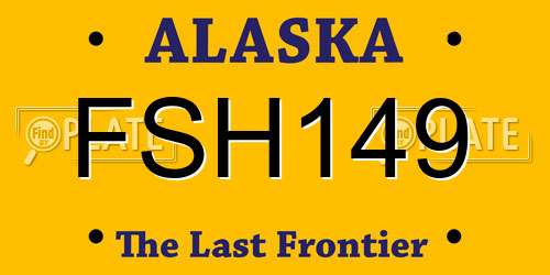 FSH149 Alaska License Plate