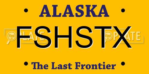 FSHSTX Alaska License Plate