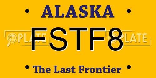 FSTF8 Alaska License Plate