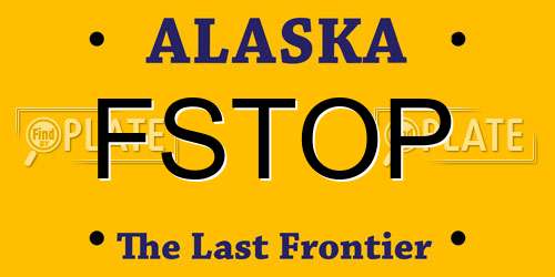 FSTOP Alaska License Plate