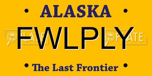 FWLPLY Alaska License Plate