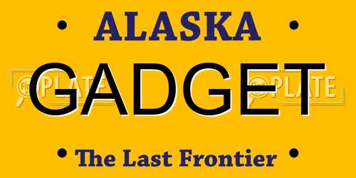 GADGET Alaska License Plate