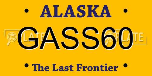 GASS60 Alaska License Plate