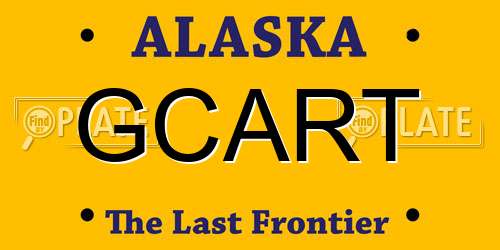 GCART Alaska License Plate