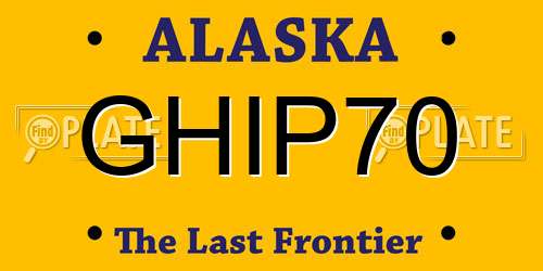 GHIP70 Alaska License Plate