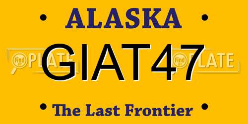 GIAT47 Alaska License Plate