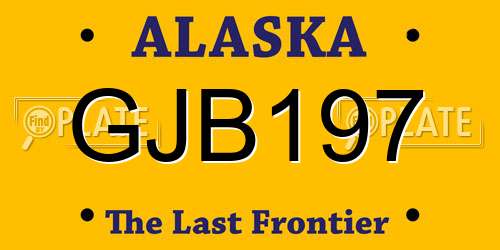 GJB197 Alaska License Plate