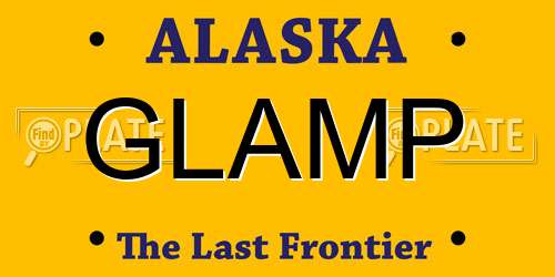 GLAMP Alaska License Plate