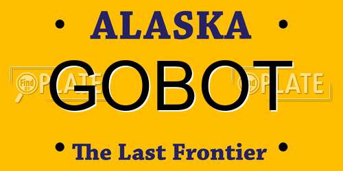 GOBOT Alaska License Plate