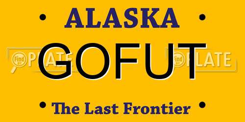 GOFUT Alaska License Plate