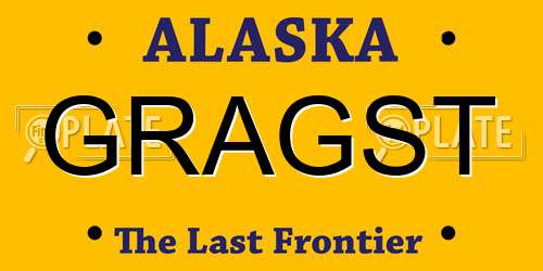 GRAGST Alaska License Plate