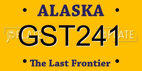 GST241 Alaska License Plate